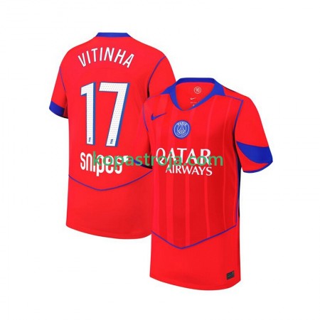 Billiga Fotbollströjor Paris Saint-Germain Khvicha Kvaratskhelia 7 Barn Tredje tröja 2025/26 Kortärmad